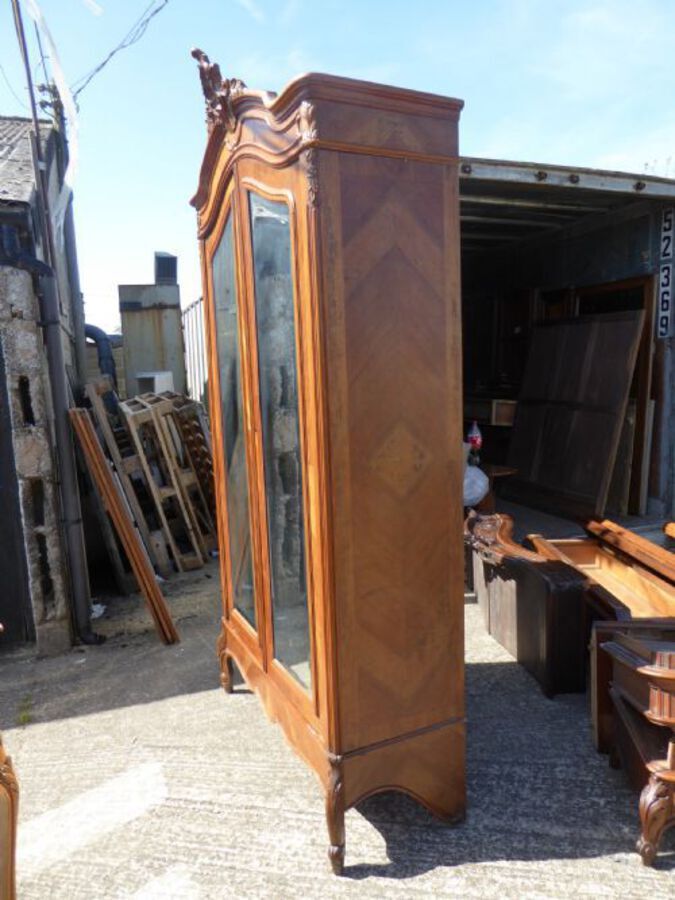 Antique 19th Century French Walnut Rococo Bedroom Suite