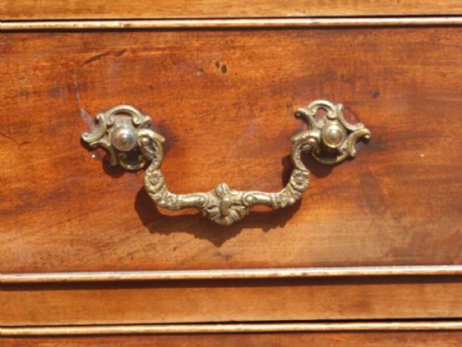 Antique George III Mahogany Bureau Bookcase