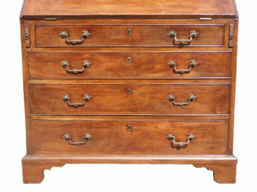 Antique George III Mahogany Bureau Bookcase