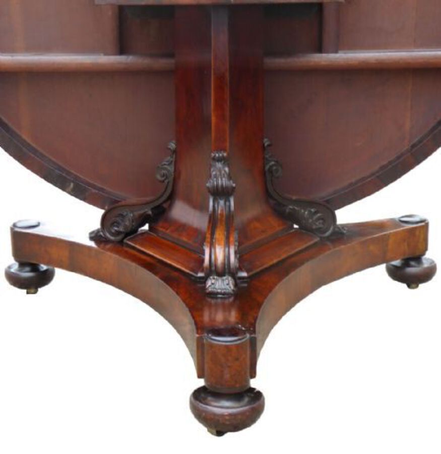 Antique Regency Rosewood Circular Breakfast Table