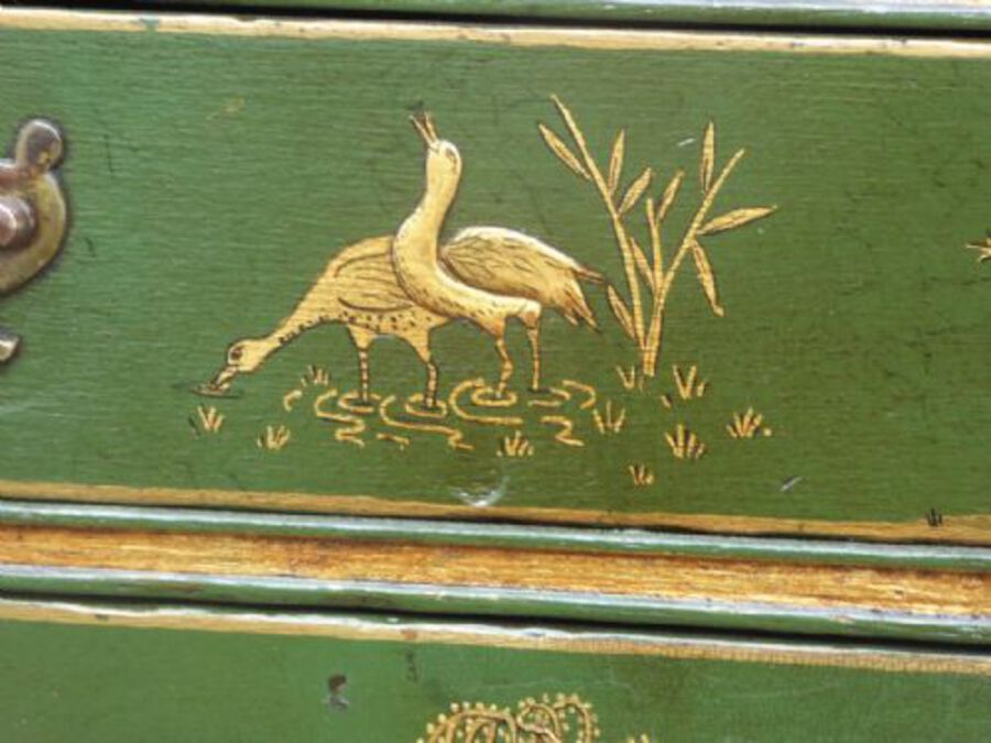 Antique 18th Century Chinoiserie Bureau