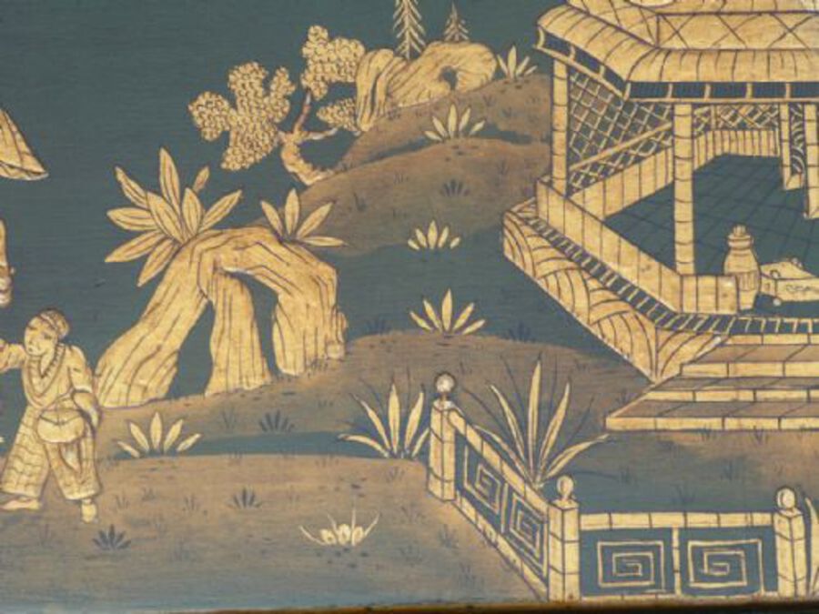 Antique 18th Century Chinoiserie Bureau