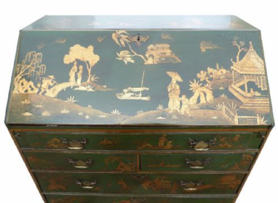 Antique 18th Century Chinoiserie Bureau
