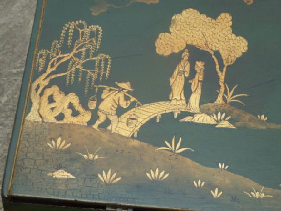 Antique 18th Century Chinoiserie Bureau