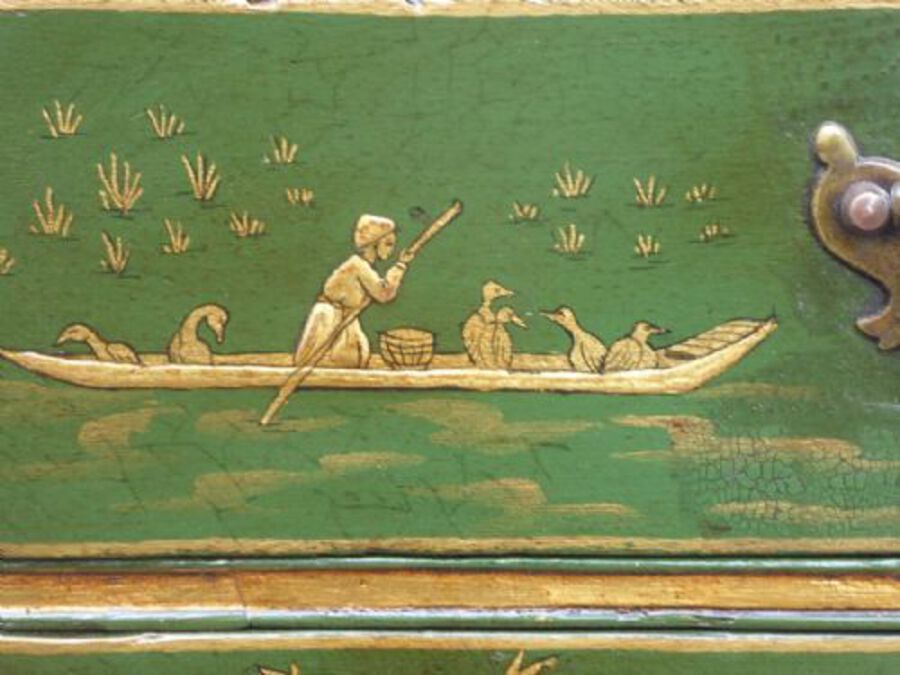 Antique 18th Century Chinoiserie Bureau