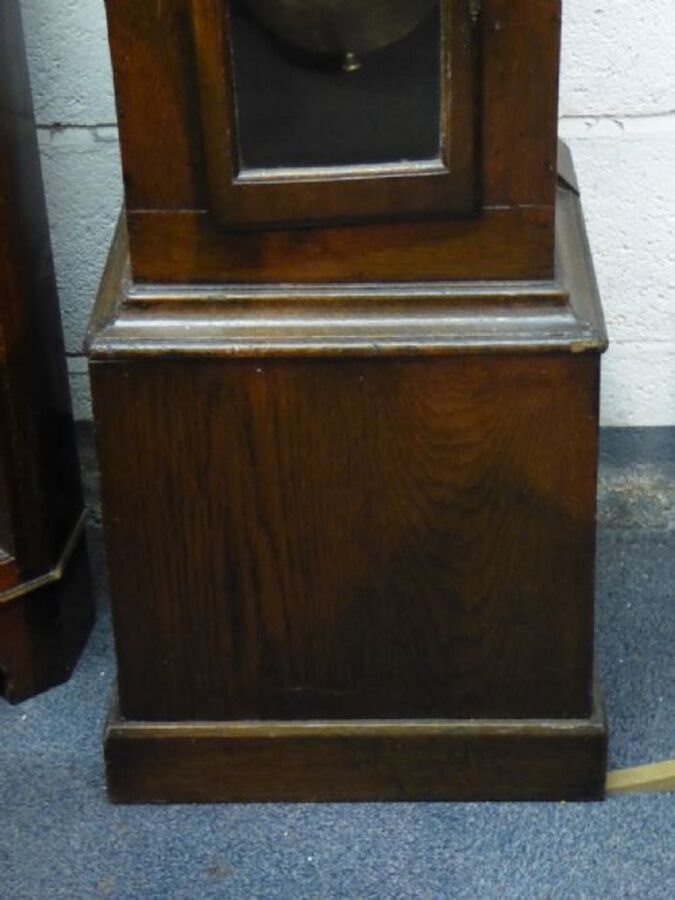 Antique 9 Tube Grandfather Clock Inscribed Gilbert Kidd of Malton