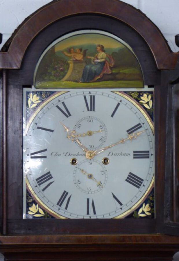 Antique 19th Century Longcase Clock by Charles Denham of Durham