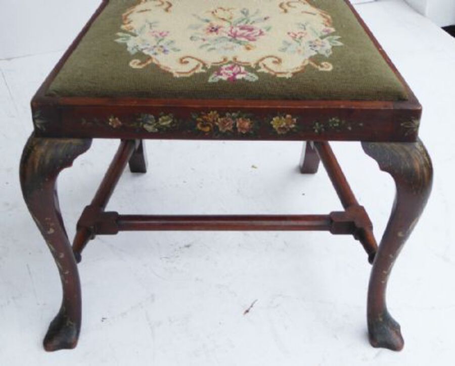 Antique A Pair of Painted Mahogany Chairs