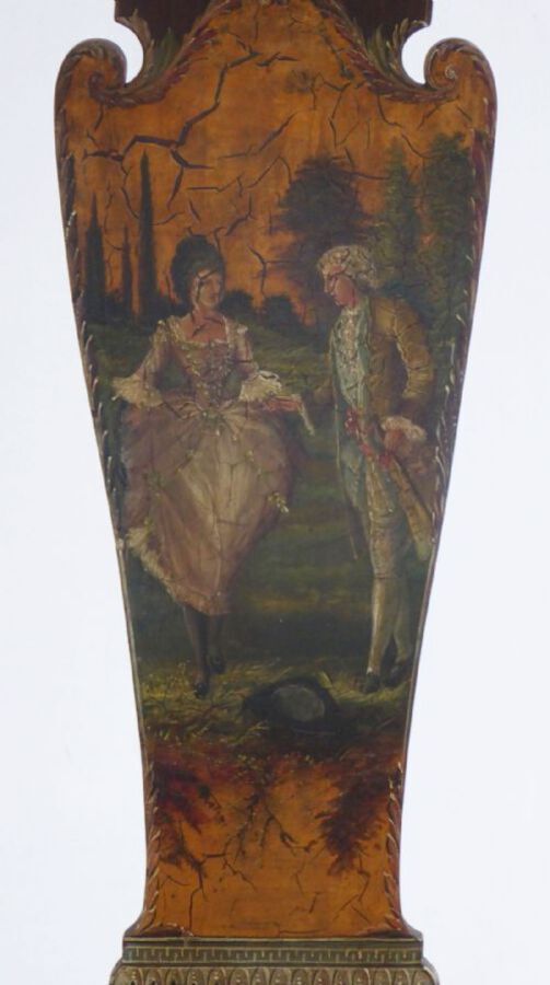 Antique A Pair of Painted Mahogany Chairs