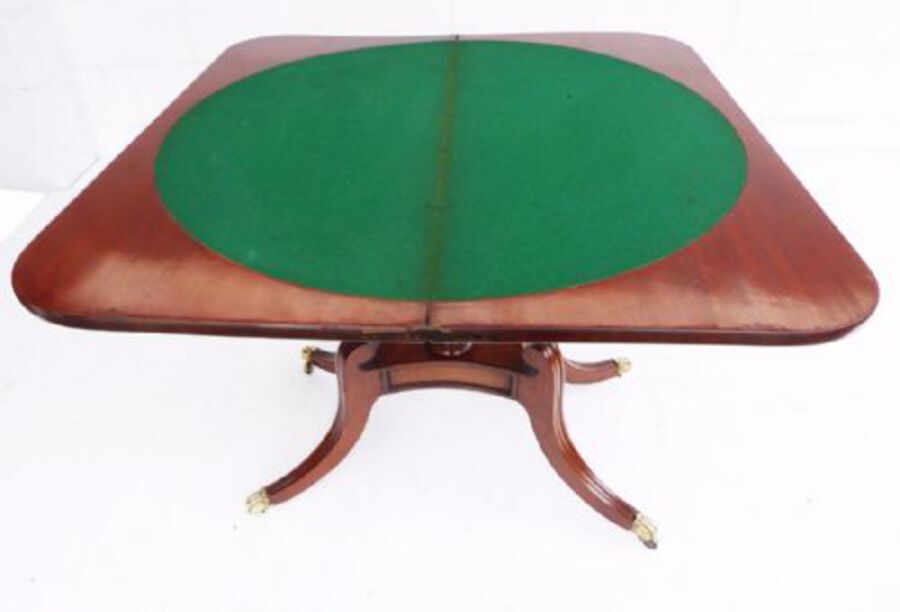 Antique George III Mahogany Card Table