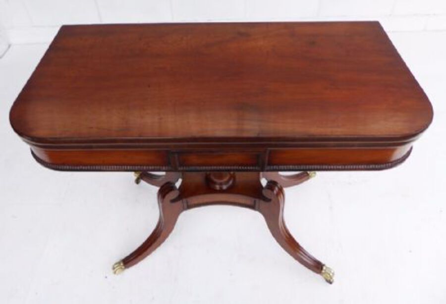Antique George III Mahogany Card Table