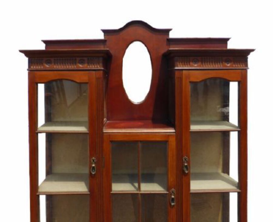 Antique Edwardian Mahogany Display Cabinet