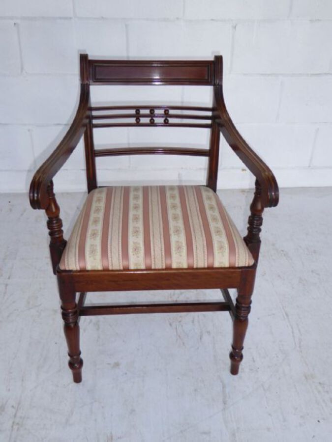 Antique Set of Four George III Mahogany Dining Chairs