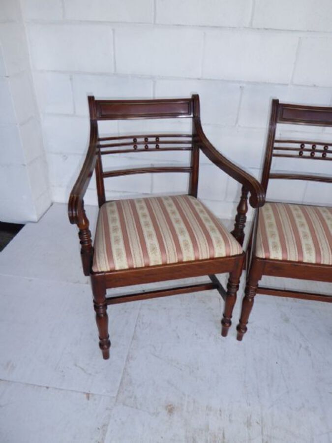 Antique Set of Four George III Mahogany Dining Chairs