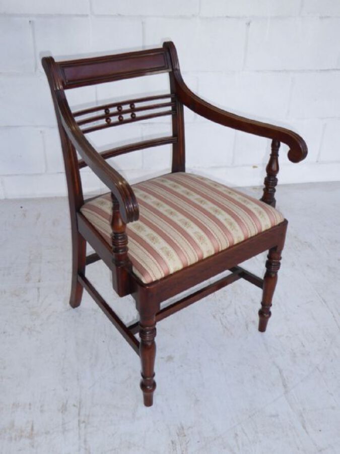 Antique Set of Four George III Mahogany Dining Chairs
