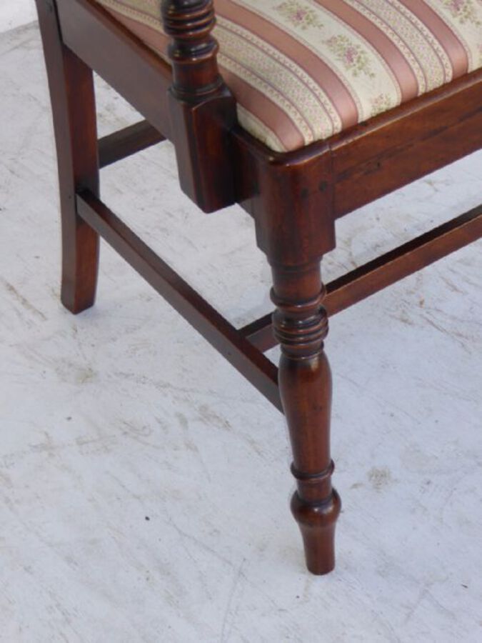 Antique Set of Four George III Mahogany Dining Chairs