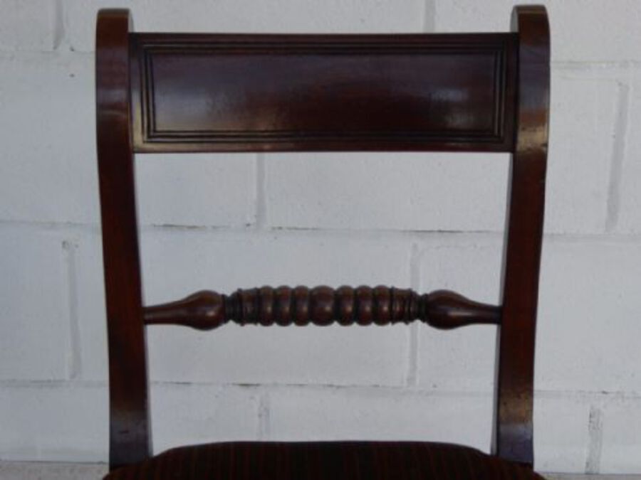 Antique Set of 8 George III Mahogany Dining Chairs