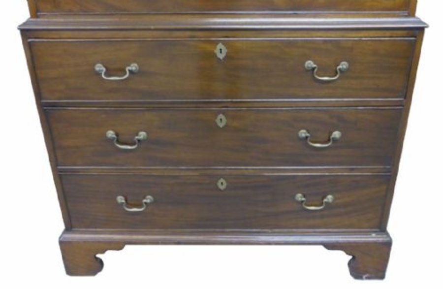 Antique George III Mahogany Chest on Chest