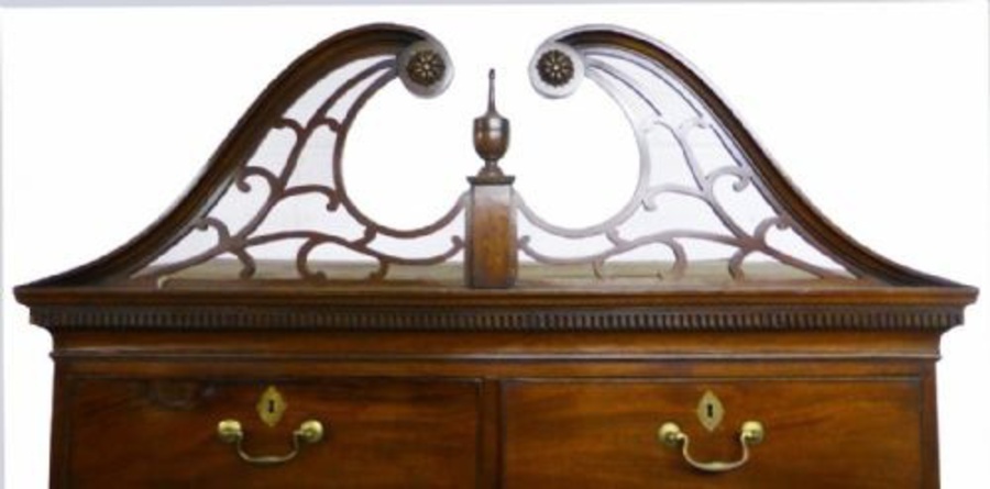 Antique George III Mahogany Chest on Chest