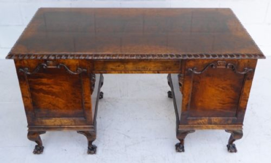 Antique Antique Burr Walnut Desk