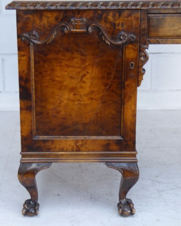 Antique Antique Burr Walnut Desk