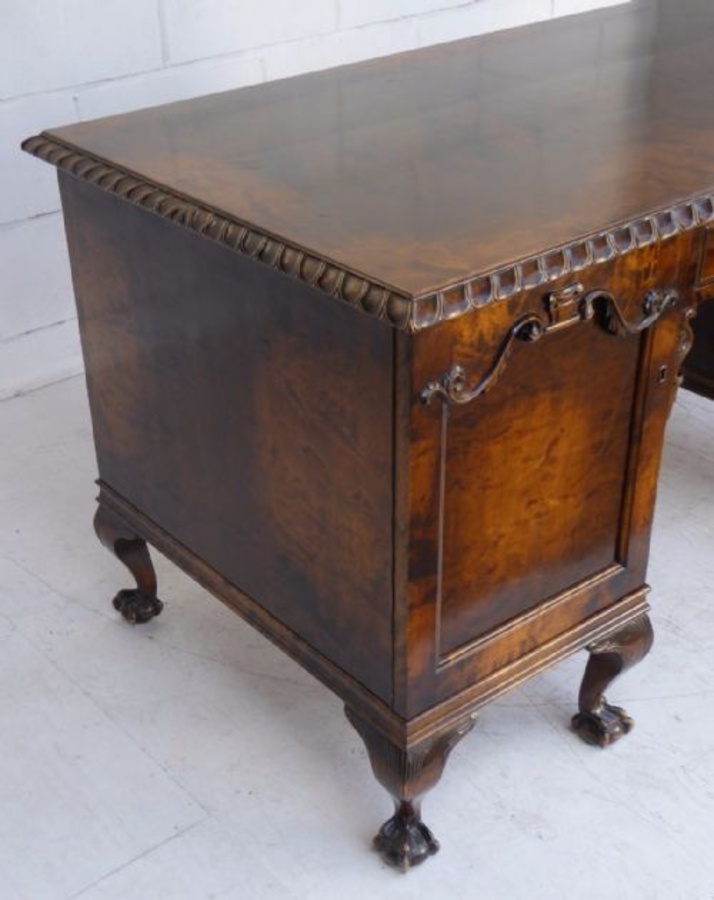 Antique Antique Burr Walnut Desk