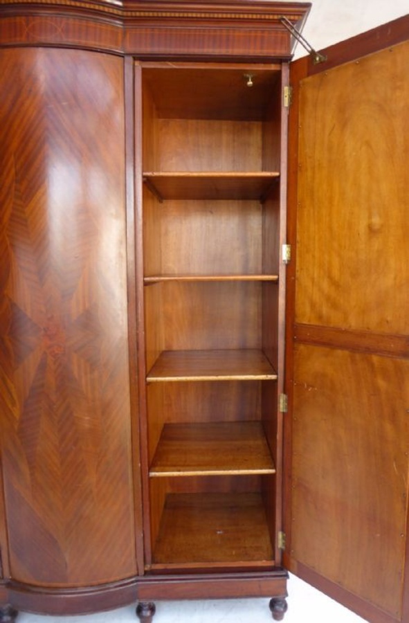 Antique Edwardian Mahogany Wardrobe