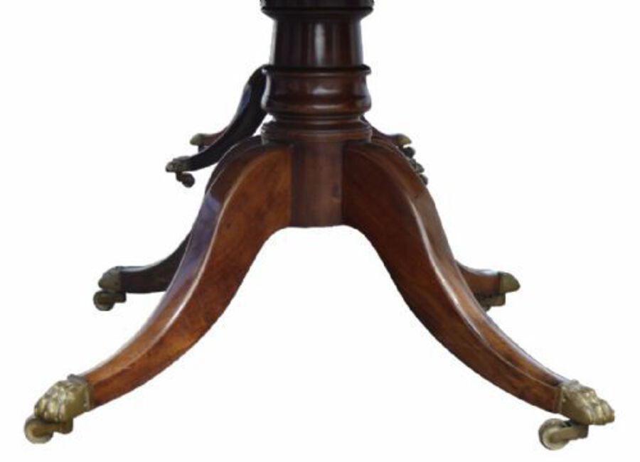 Antique Antique Solid Mahogany Regency Style Dining Table