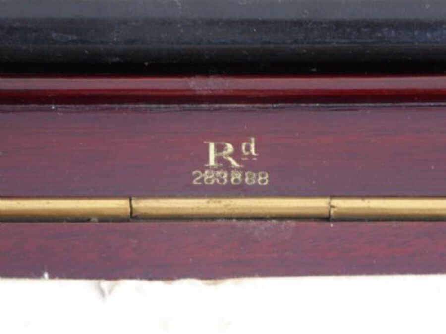 Antique Victorian Rosewood and Marquetry "Eclipse" Writing Table