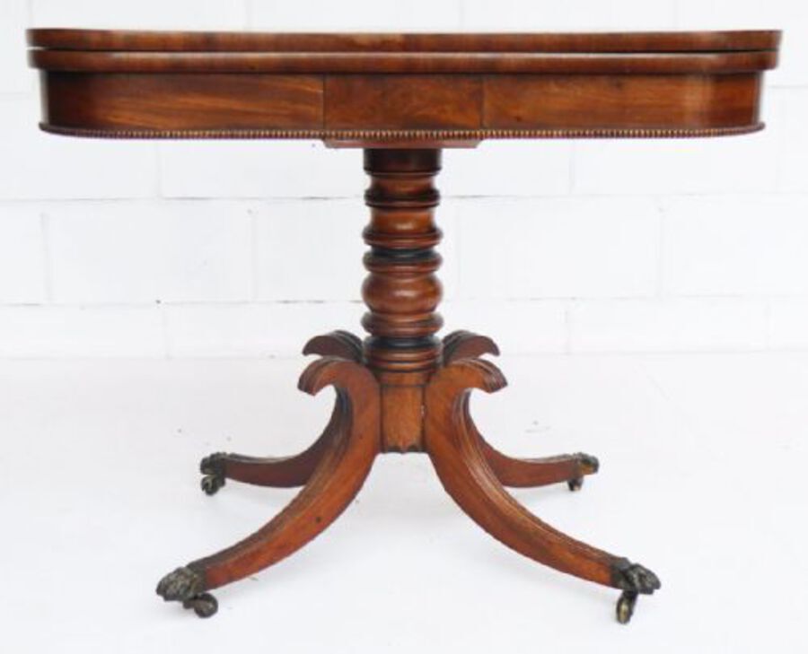 Antique Regency Mahogany Card Table