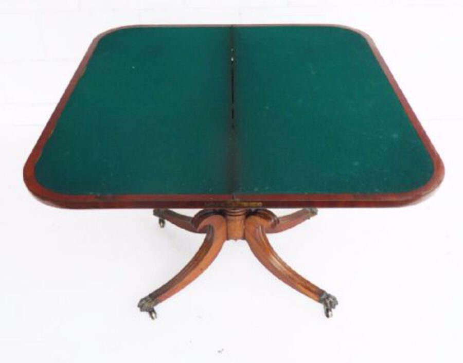 Antique Regency Mahogany Card Table