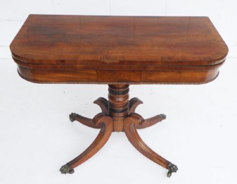 Antique Regency Mahogany Card Table