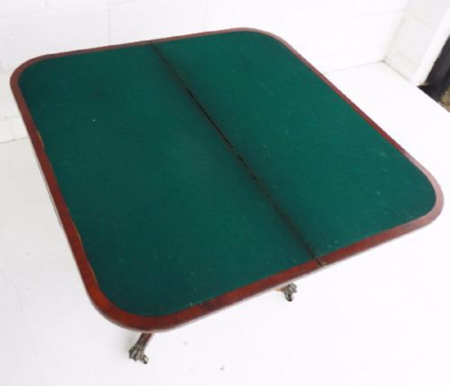 Antique Regency Mahogany Card Table