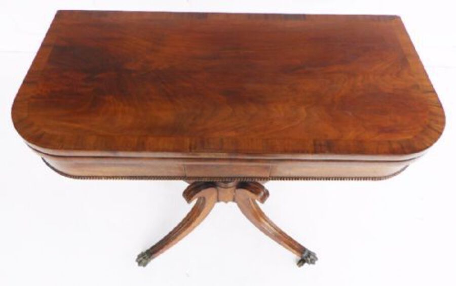 Antique Regency Mahogany Card Table