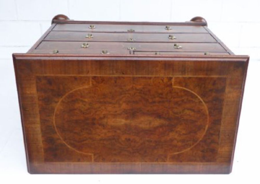 Antique George II Walnut and Inlaid Chest of Drawers