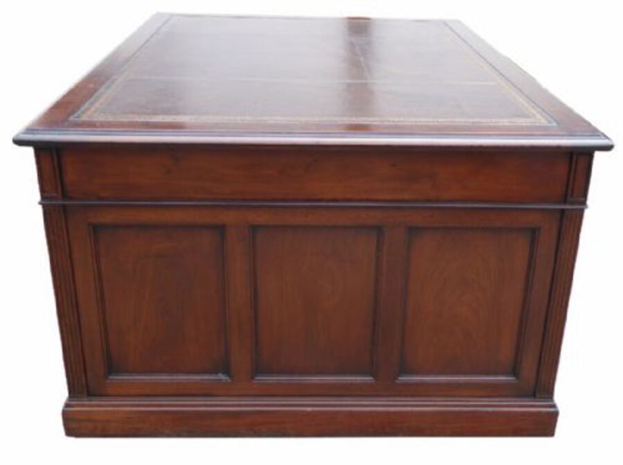 Antique Edwardian Mahogany Partners Desk
