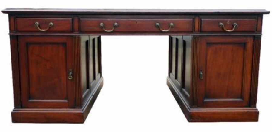 Antique Edwardian Mahogany Partners Desk