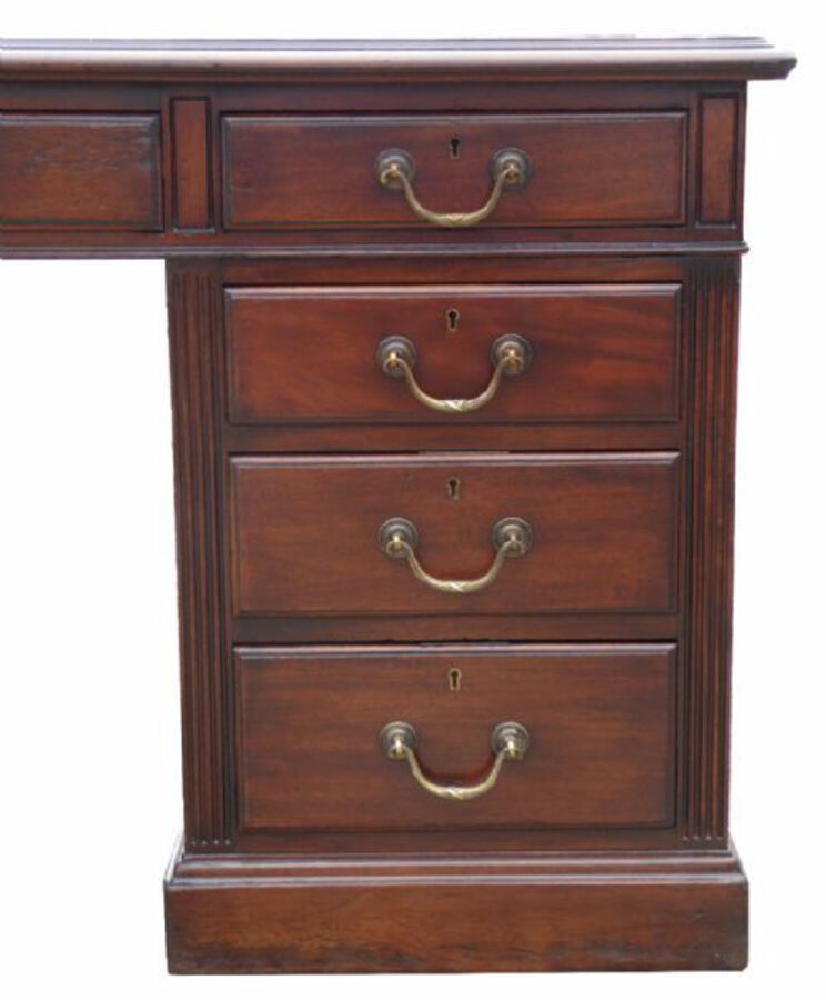 Antique Edwardian Mahogany Partners Desk