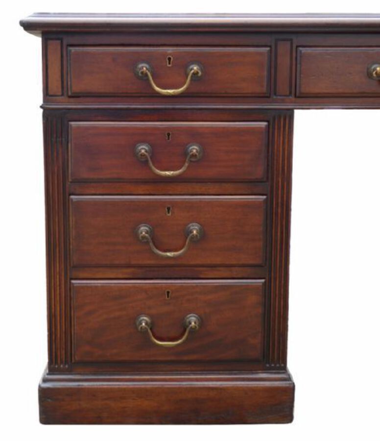 Antique Edwardian Mahogany Partners Desk