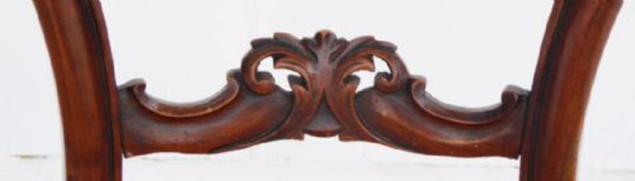 Antique Set of 6 Victorian Walnut Dining Chairs