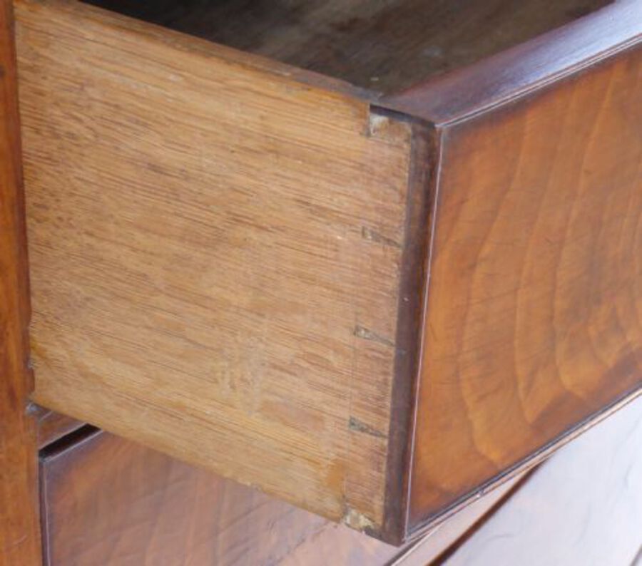 Antique Regency Mahogany Bow Front Chest of Drawers