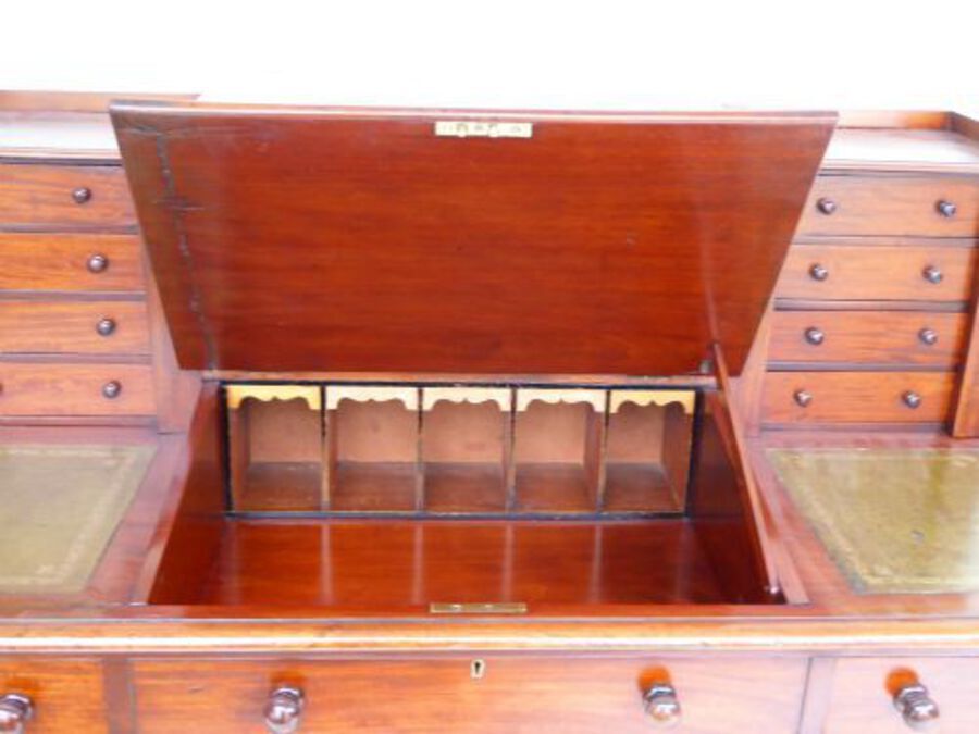 Antique Victorian Mahogany Dickens Desk