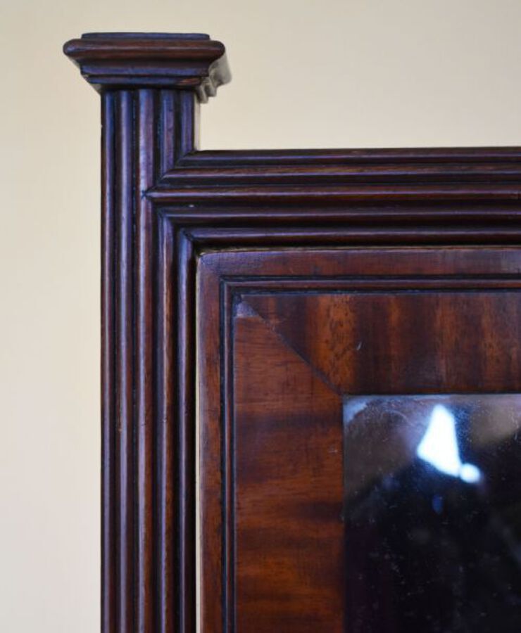 Antique Regency Mahogany Cheval Mirror 