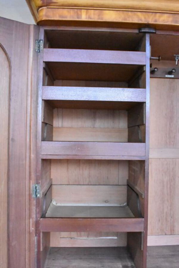 Antique Victorian Satinwood Two Door Wardrobe