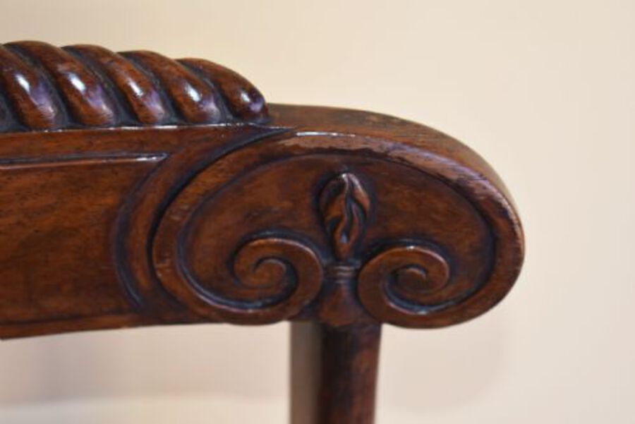 Antique Set of 6 Regency Rosewood Dining Chairs