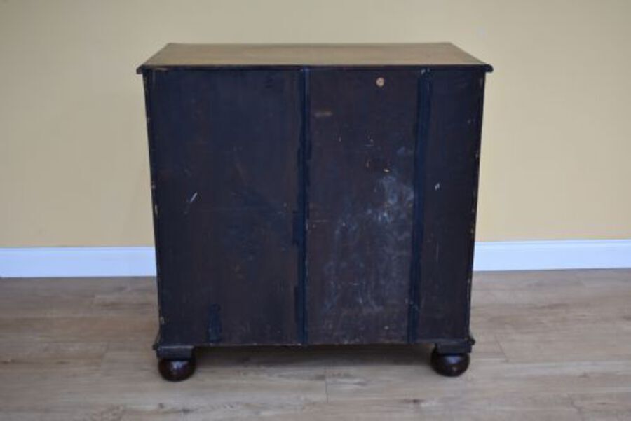 Antique George III Walnut & Marquetry Chest of Drawers