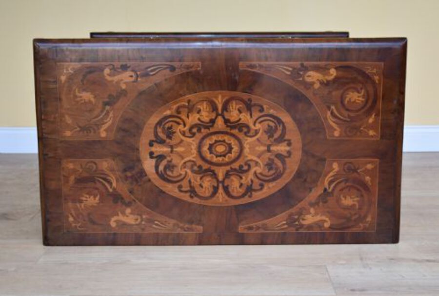 Antique George III Walnut & Marquetry Chest of Drawers