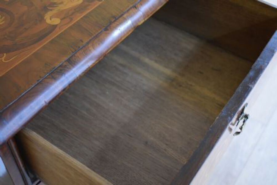 Antique George III Walnut & Marquetry Chest of Drawers