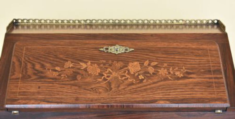 Antique French Rosewood Bureau De Dame