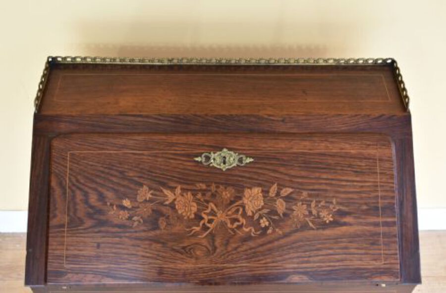 Antique French Rosewood Bureau De Dame